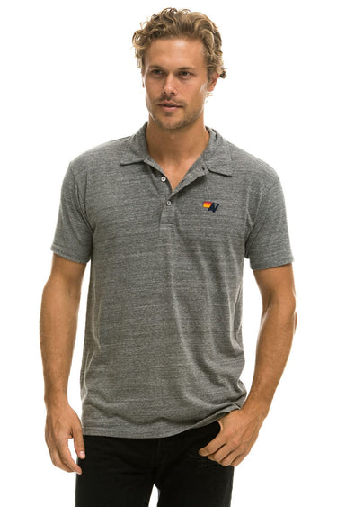 AVIATOR NATION POLO - HEATHER GREY Tees Aviator Nation