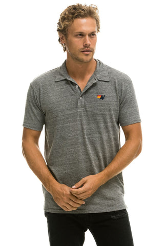 AVIATOR NATION POLO - HEATHER GREY Tees Aviator Nation