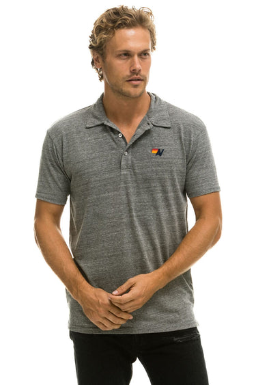 AVIATOR NATION POLO - HEATHER GREY Tees Aviator Nation