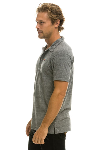 AVIATOR NATION POLO - HEATHER GREY Tees Aviator Nation
