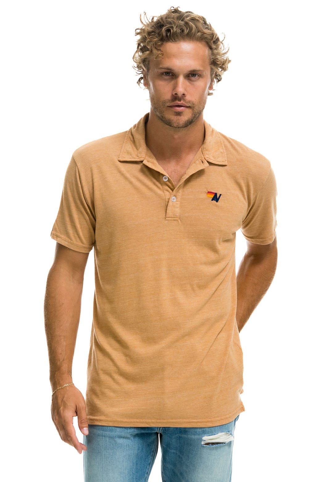 AVIATOR NATION POLO - KHAKI Aviator Nation