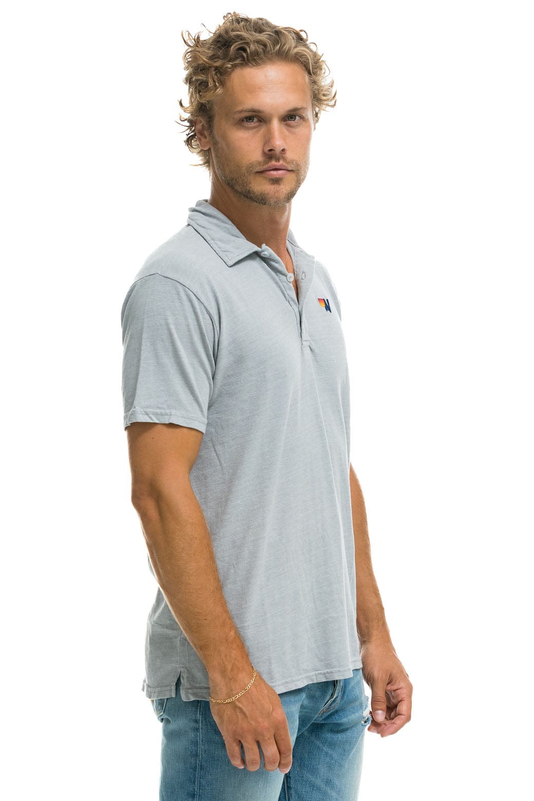 AVIATOR NATION POLO - LIGHT GREY Aviator Nation