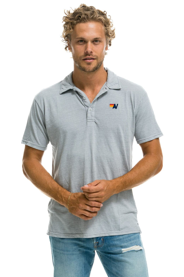 AVIATOR NATION POLO - LIGHT GREY Aviator Nation