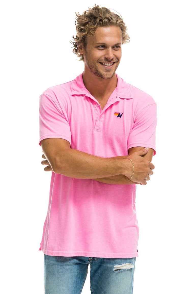 AVIATOR NATION POLO - NEON PINK Aviator Nation