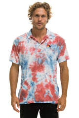 AVIATOR NATION POLO - TIE DYE RED Tees Aviator Nation