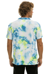 AVIATOR NATION POLO - TIE DYE YELLOW Men's Tees Aviator Nation