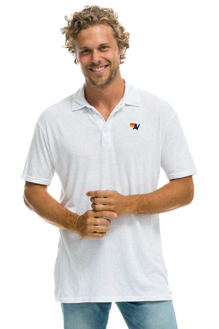 AVIATOR NATION POLO - WHITE Tees Aviator Nation