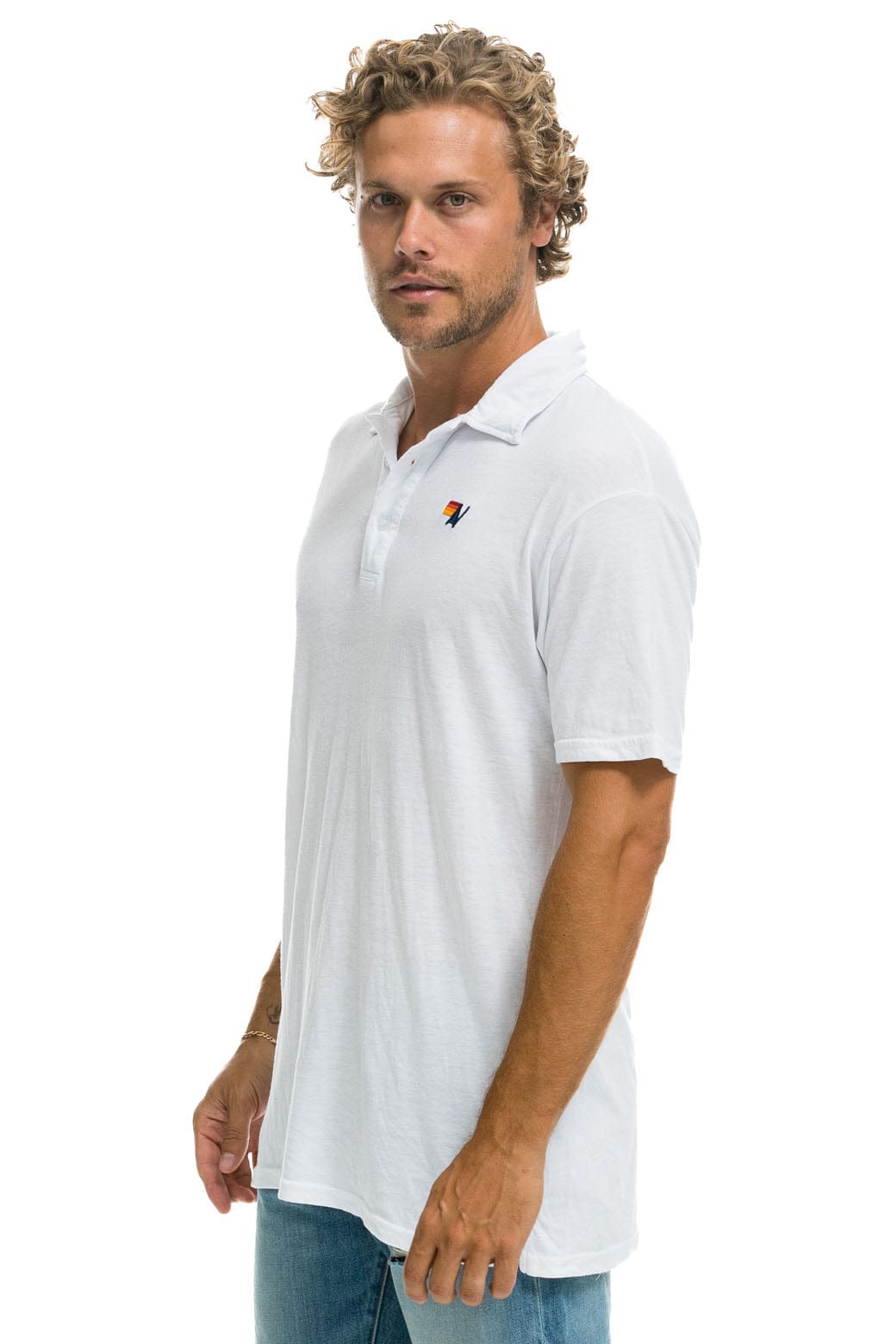 AVIATOR NATION POLO - WHITE Tees Aviator Nation