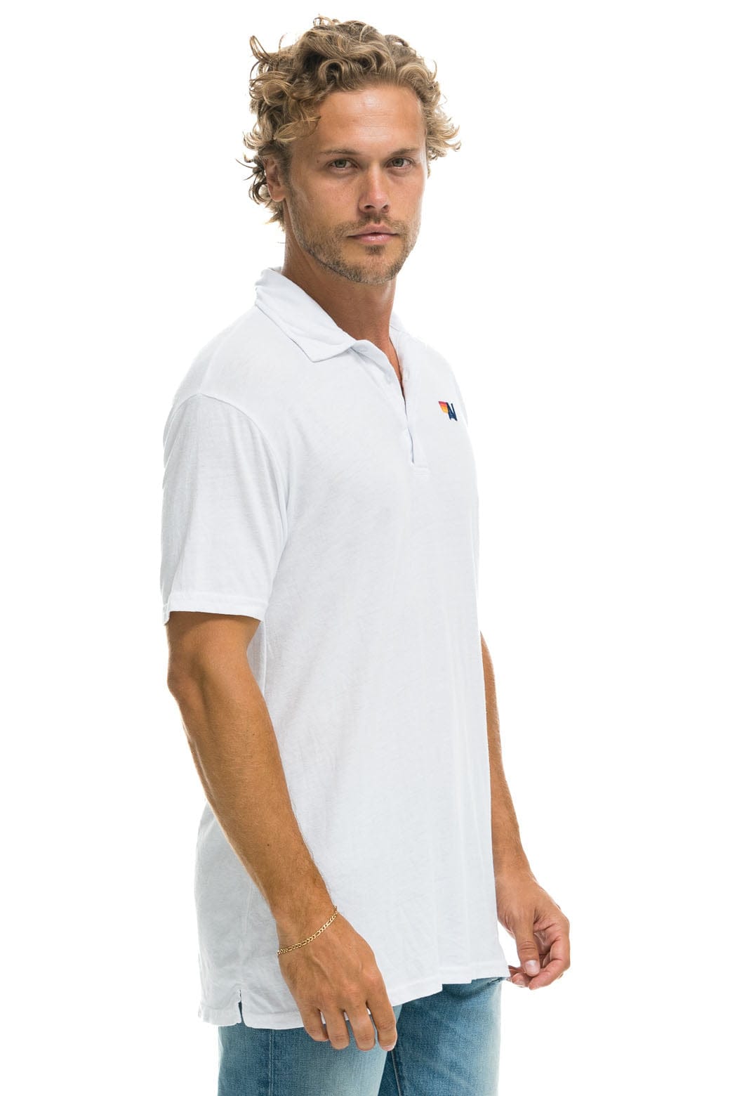 AVIATOR NATION POLO - WHITE Tees Aviator Nation