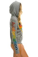 AVIATOR NATION PULLOVER HOODIE - HEATHER GREY Hoodie Aviator Nation