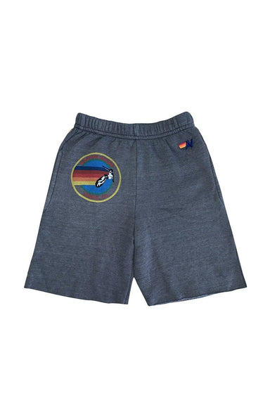 AVIATOR NATION KIDS SWEATSHORTS - VINTAGE CHARCOAL Kids Shorts Aviator Nation