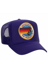 AVIATOR NATION SAN FRANCISCO TRUCKER HAT HATS Aviator Nation OS PURPLE