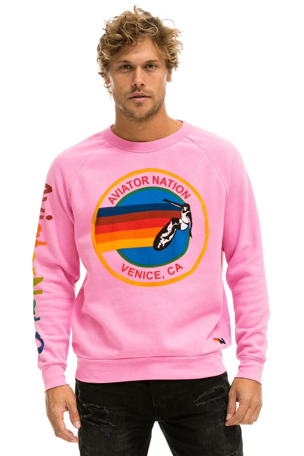 AVIATOR NATION SWEATSHIRT - NEON PINK Sweatshirt Aviator Nation