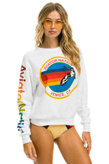 AVIATOR NATION SWEATSHIRT - WHITE Sweatshirt Aviator Nation