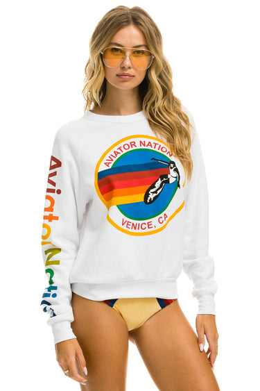 AVIATOR NATION SWEATSHIRT - WHITE Sweatshirt Aviator Nation