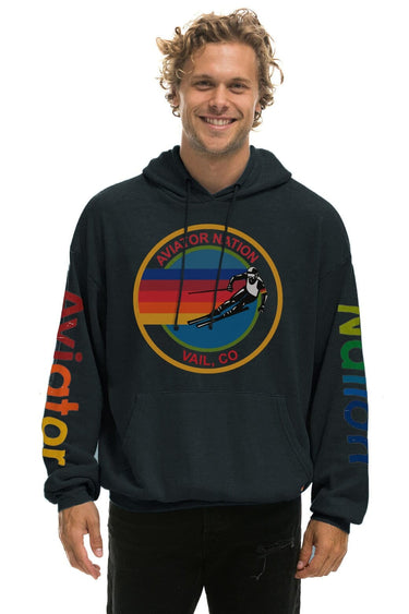 AVIATOR NATION VAIL RELAXED PULLOVER HOODIE - CHARCOAL Hoodie Aviator Nation