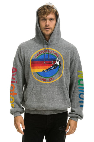 AVIATOR NATION VAIL RELAXED PULLOVER HOODIE - HEATHER GREY Hoodie Aviator Nation