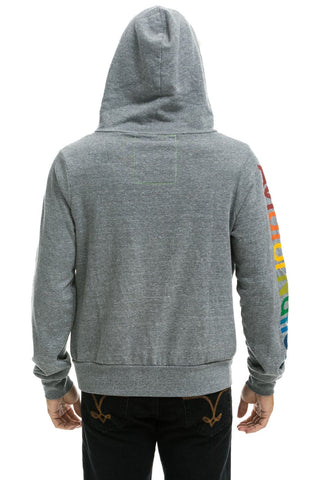 AVIATOR NATION VAIL ZIP HOODIE - HEATHER GREY Hoodie Aviator Nation