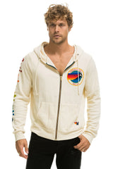 AVIATOR NATION VAIL ZIP HOODIE - VINTAGE WHITE Hoodie Aviator Nation