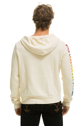 AVIATOR NATION VAIL ZIP HOODIE - VINTAGE WHITE Hoodie Aviator Nation