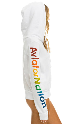AVIATOR NATION VAIL ZIP HOODIE - WHITE Hoodie Aviator Nation