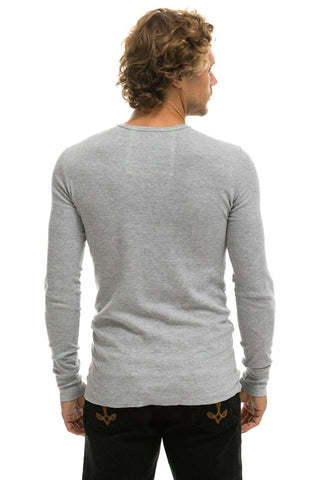 AVIATOR NATION VENICE THERMAL - HEATHER GREY Thermal Aviator Nation