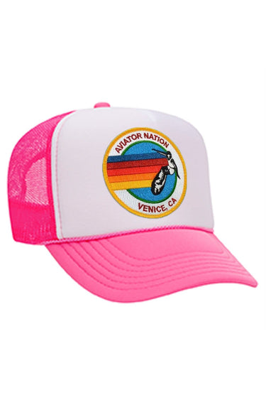 AVIATOR NATION VENICE TRUCKER HAT HATS Aviator Nation