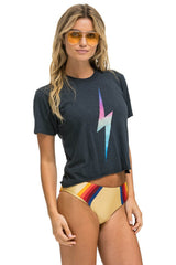 BOLT BOYFRIEND TEE - RAINBOW PINK Boyfriend Tee Aviator Nation