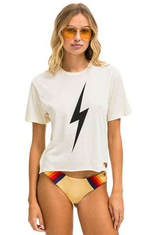 BOLT BOYFRIEND TEE - VINTAGE WHITE Boyfriend Tee Aviator Nation