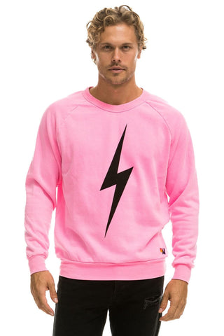 BOLT CREW SWEATSHIRT - NEON PINK Sweatshirt Aviator Nation