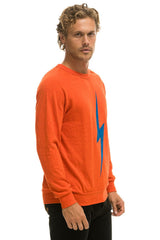 BOLT CREW SWEATSHIRT - ORANGE // BLUE SALE Aviator Nation