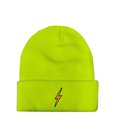 BOLT FULL RIB BEANIE - NEON YELLOW Beanie Aviator Nation OS NEON YELLOW