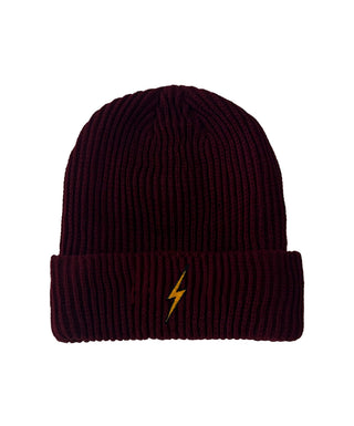 BOLT RIB BEANIE Beanie Aviator Nation BURGUNDY