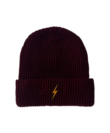 BOLT RIB BEANIE Beanie Aviator Nation BURGUNDY