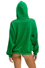 BOLT STRIPE RELAXED PULLOVER HOODIE - KELLY GREEN Aviator Nation
