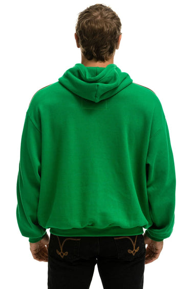 BOLT STRIPE RELAXED PULLOVER HOODIE - KELLY GREEN Hoodie Aviator Nation