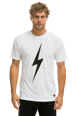 BOLT TEE - WHITE Tees Aviator Nation