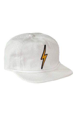 BOLT VINTAGE CORDUROY TRUCKER HAT HATS Aviator Nation VINTAGE WHITE