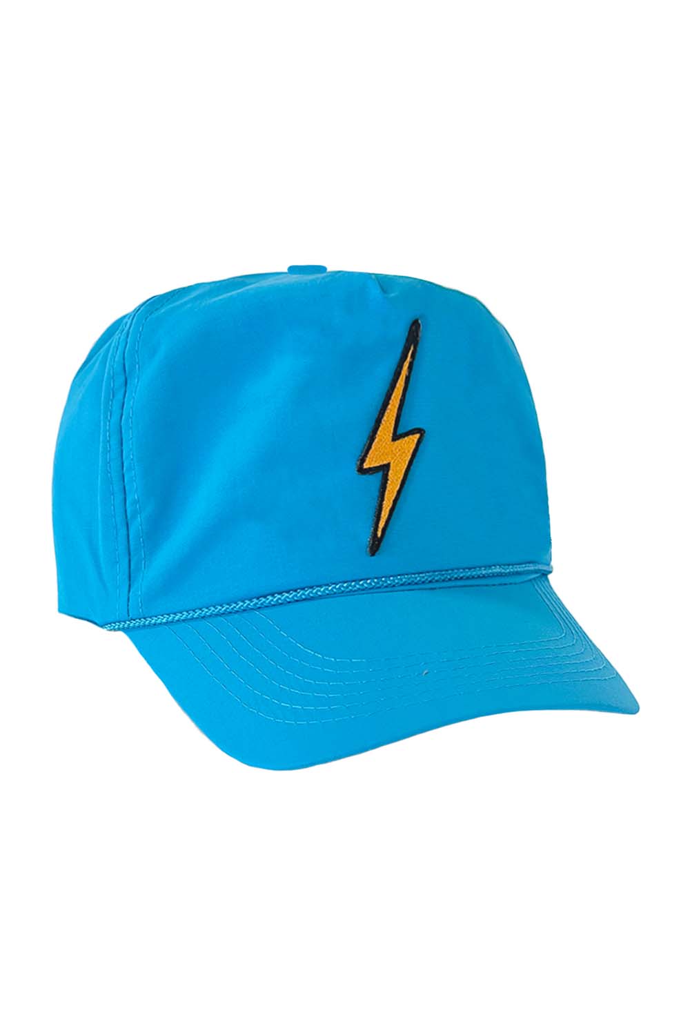 BOLT VINTAGE NYLON TRUCKER HAT HATS Aviator Nation LIGHT BLUE