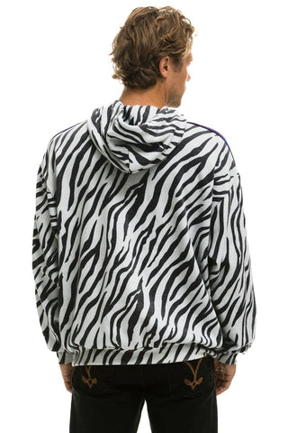 CLASSIC RELAXED PULLOVER HOODIE WITH ZIPPER POCKETS - ZEBRA Hoodie Aviator Nation