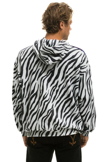 CLASSIC RELAXED PULLOVER HOODIE WITH ZIPPER POCKETS - ZEBRA Hoodie Aviator Nation