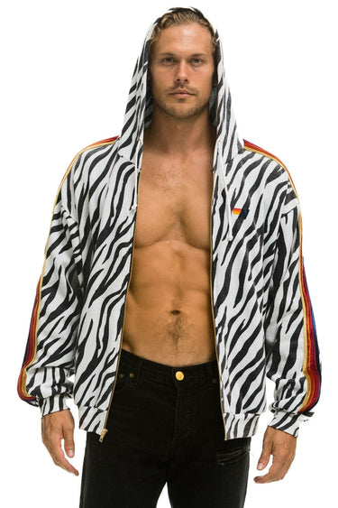 CLASSIC RELAXED ZIP HOODIE WITH POCKETS - ZEBRA Hoodie Aviator Nation