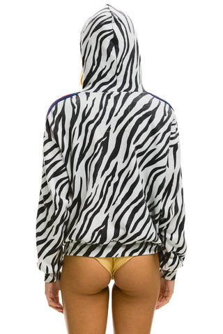 CLASSIC RELAXED ZIP HOODIE WITH POCKETS - ZEBRA Hoodie Aviator Nation