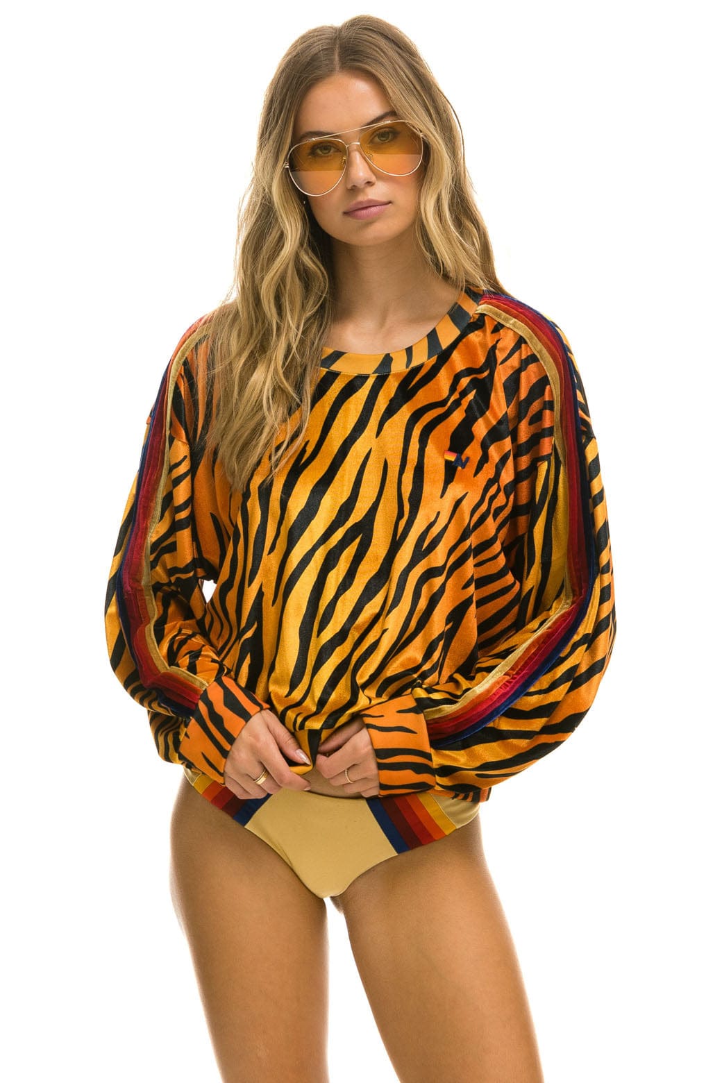 CLASSIC VELVET RELAXED SWEATSHIRT - TIGER Sweatshirt Aviator Nation