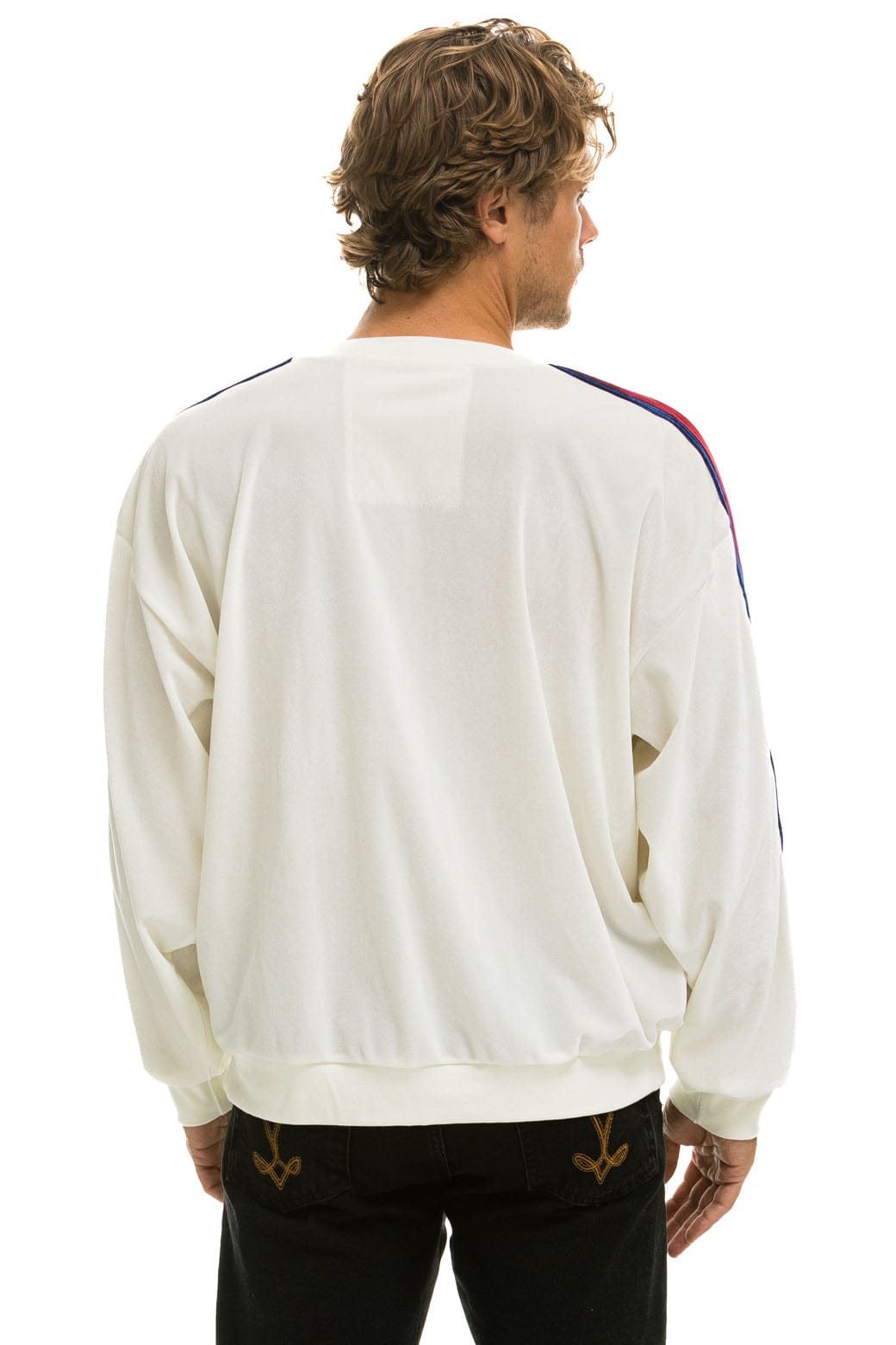 CLASSIC VELVET RELAXED SWEATSHIRT - VINTAGE WHITE Sweatshirt Aviator Nation