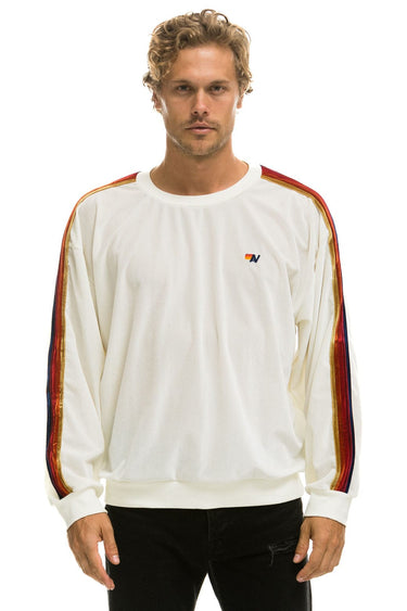 CLASSIC VELVET RELAXED SWEATSHIRT - VINTAGE WHITE Sweatshirt Aviator Nation