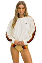 CLASSIC VELVET RELAXED SWEATSHIRT - VINTAGE WHITE Sweatshirt Aviator Nation
