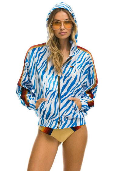CLASSIC VELVET RELAXED ZIP HOODIE - BLUE TIGER Hoodie Aviator Nation