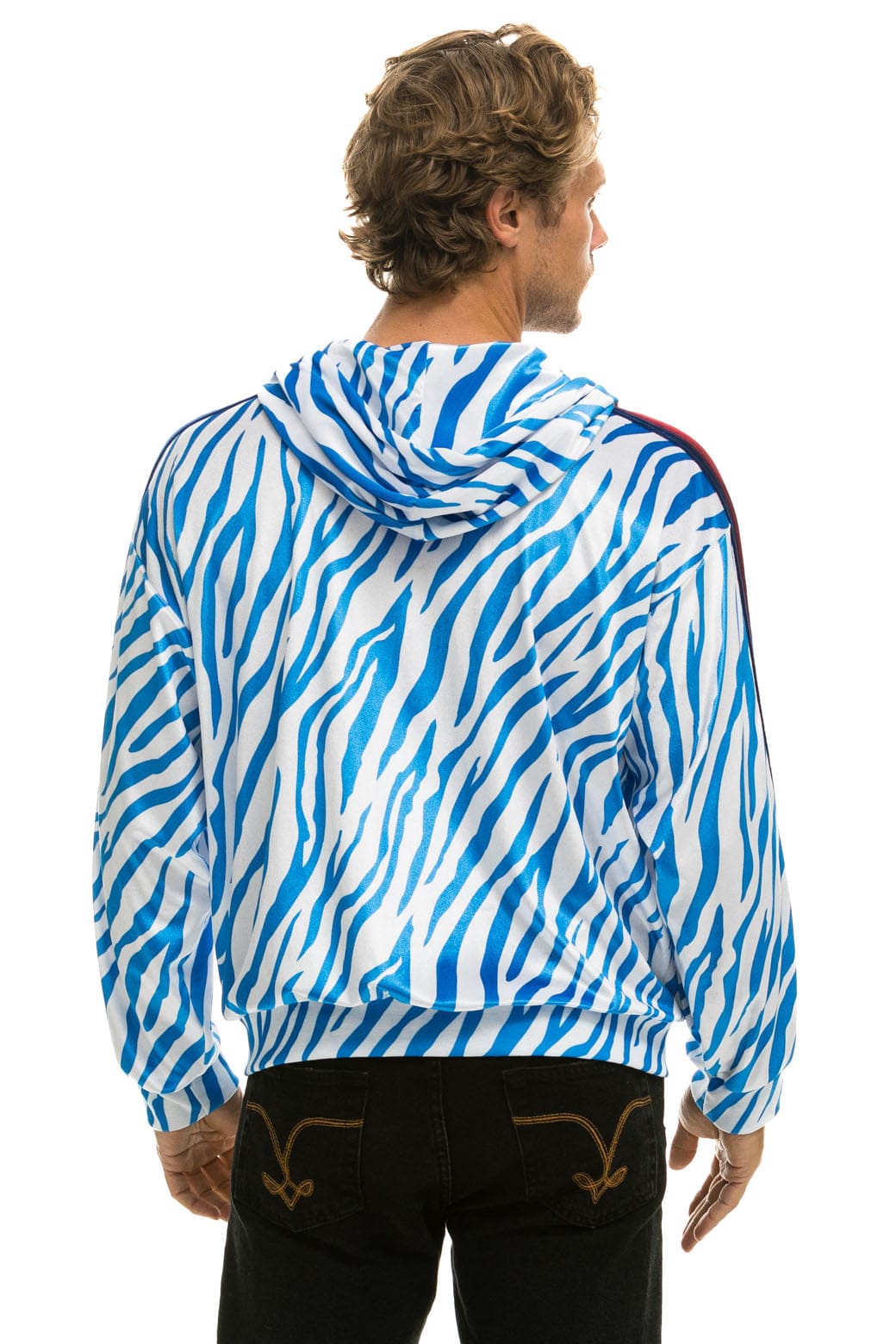 CLASSIC VELVET RELAXED ZIP HOODIE - BLUE TIGER Hoodie Aviator Nation
