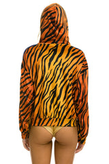 CLASSIC VELVET RELAXED ZIP HOODIE - TIGER Hoodie Aviator Nation